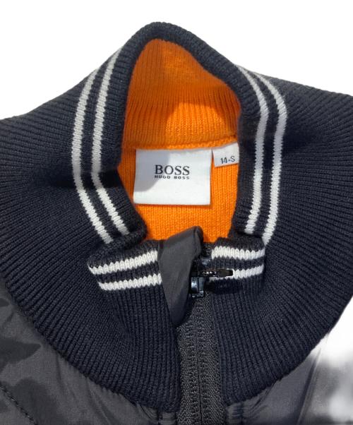 BOSS HUGO BOSS（ボス ヒューゴボス）BOSS HUGO BOSS (ボス ヒューゴボス) 切替ジャケット ブラック×オレンジ サイズ:14-Sの古着・服飾アイテム