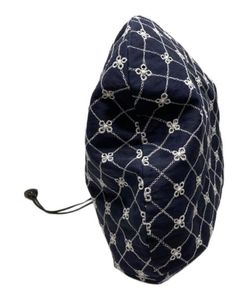 mina perhonen（ミナ ペルホネン）mina perhonen (ミナ ペルホネン) pear bag flower beads ネイビーの古着・服飾アイテム