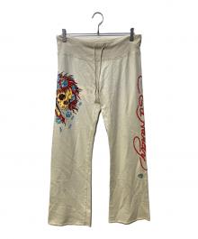 Ed Hardy（エド ハーディー）の古着「フレアパンツ」｜ベージュ