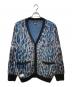 Schott（ショット）の古着「SHAGGY KNIT LEOPARD」｜グレー×ブルー
