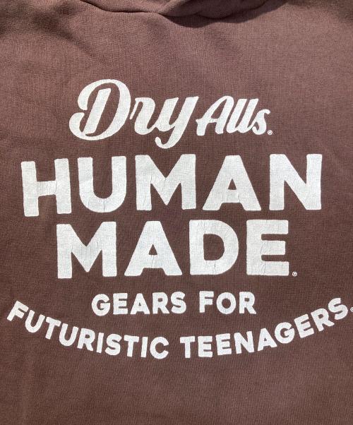 HUMAN MADE（ヒューマンメイド）HUMAN MADE (ヒューマンメイド) Futuristic Teenagers Pullover Hoody ブラウン サイズ:XLの古着・服飾アイテム