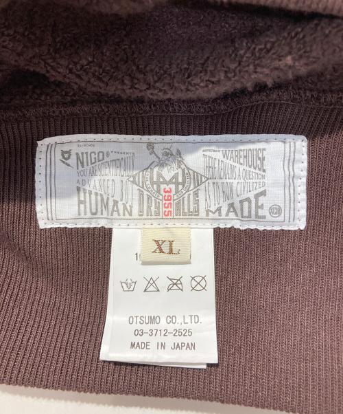 HUMAN MADE（ヒューマンメイド）HUMAN MADE (ヒューマンメイド) Futuristic Teenagers Pullover Hoody ブラウン サイズ:XLの古着・服飾アイテム