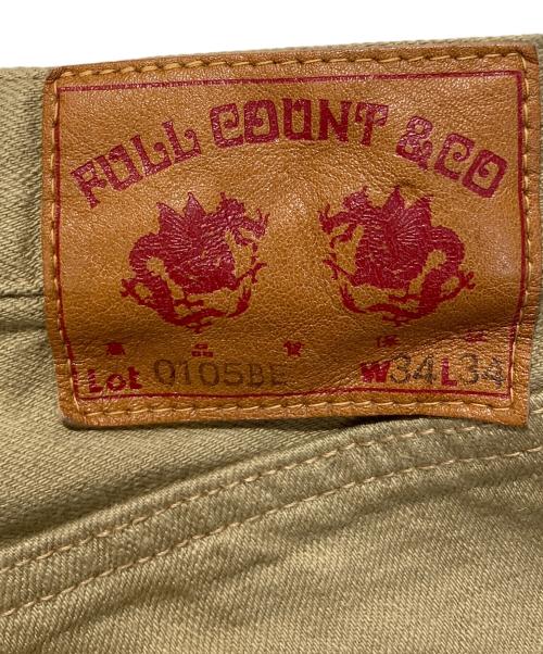 FULLCOUNT（フルカウント）FULLCOUNT (フルカウント) Wide Denim Beige ベージュ サイズ:SIZE 86㎝(W34)の古着・服飾アイテム