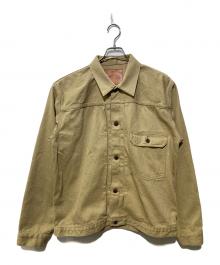 FULLCOUNT（フルカウント）の古着「Type1 Beige Denim Jacket 12oz One Wash」｜ベージュ