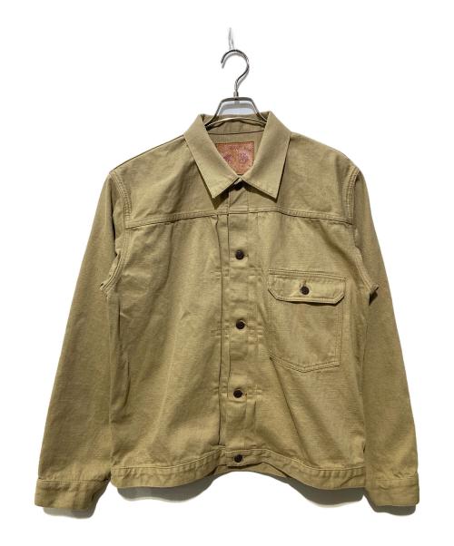 FULLCOUNT（フルカウント）FULLCOUNT (フルカウント) Type1 Beige Denim Jacket 12oz One Wash ベージュ サイズ:SIZE 44の古着・服飾アイテム