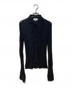 GANNIガニー）の古着「Stretch Lace Shirt」｜ブラック