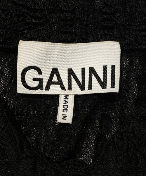 GANNI（ガニー）GANNI (ガニー) Stretch Lace Shirt ブラック サイズ:SIZE36の古着・服飾アイテム