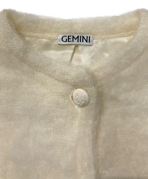 Gemini（ゲミニー）Gemini (ゲミニー) ニットジャケット ベージュ サイズ:FREEの古着・服飾アイテム