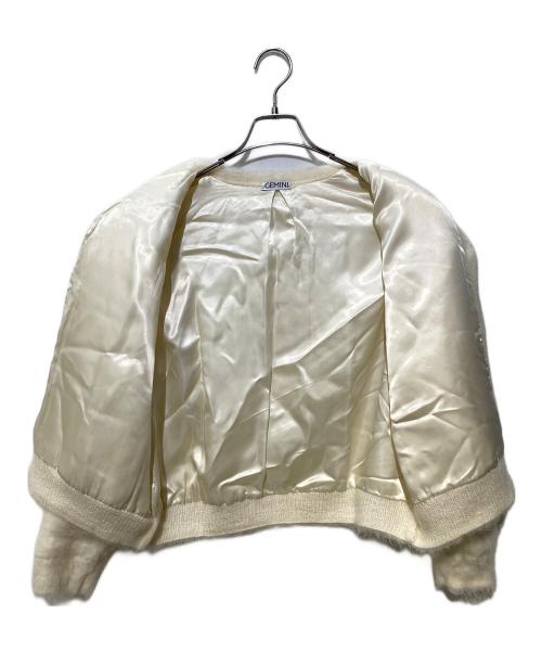 Gemini（ゲミニー）Gemini (ゲミニー) ニットジャケット ベージュ サイズ:FREEの古着・服飾アイテム