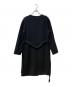Dignite collier (ディニテ コリエ) ノーカラーメルトントレンチコート ブラック サイズ:FREE：8000円