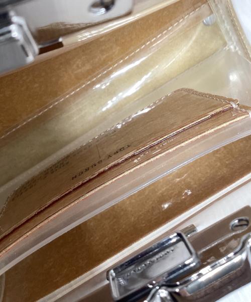 TORY BURCH（トリーバーチ）TORY BURCH (トリーバーチ) Mini Eleanor Clear Satchel ベージュの古着・服飾アイテム