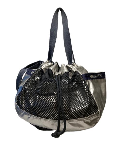 LeSportsac（レスポートサック）LeSportsac (レスポートサック) 2WAYショルダーバッグ シルバーの古着・服飾アイテム