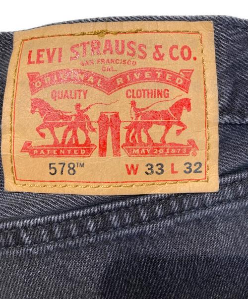 LEVI'S（リーバイス）LEVI'S (リーバイス) バギーデニムパンツ ブラック サイズ:83.5㎝の古着・服飾アイテム