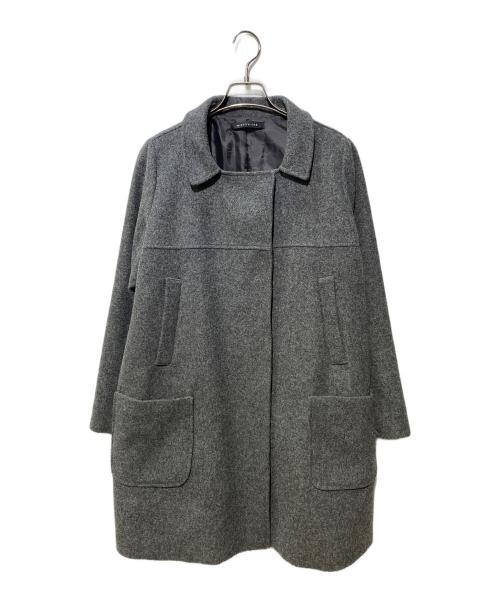 mizuiro-ind（ミズイロインド）mizuiro-ind (ミズイロインド) 比翼コート グレー サイズ:FREEの古着・服飾アイテム