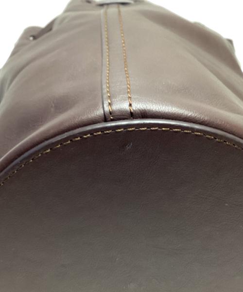 ORSETTO（オルセット）ORSETTO (オルセット) ORO レザー巾着バッグ ブラウンの古着・服飾アイテム