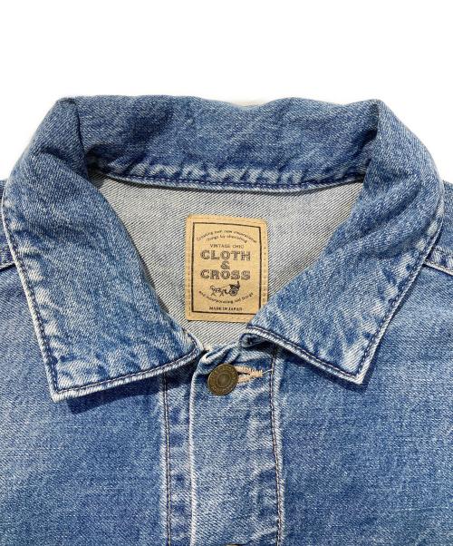 CLOTH&CROSS（クロスアンドクロス）CLOTH&CROSS (クロスアンドクロス) クロスオリジナルビッグシルエットGジャン インディゴ サイズ:FREEの古着・服飾アイテム