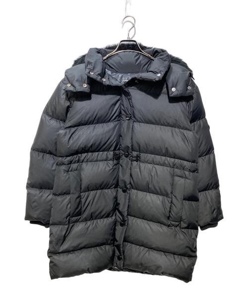 COACH（コーチ）COACH (コーチ) ミッド ダウン パッファー シアリングコート/ダウンコート ブラック サイズ:Mの古着・服飾アイテム