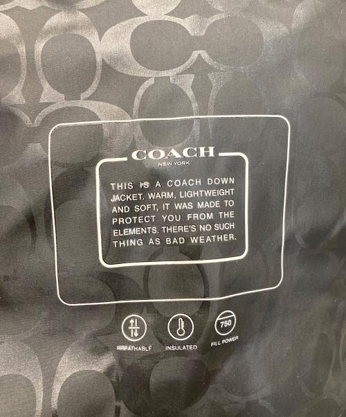 COACH（コーチ）COACH (コーチ) ミッド ダウン パッファー シアリングコート/ダウンコート ブラック サイズ:Mの古着・服飾アイテム