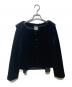 Rene basic（ルネベーシック）の古着「ベロアジャケット」｜ブラック