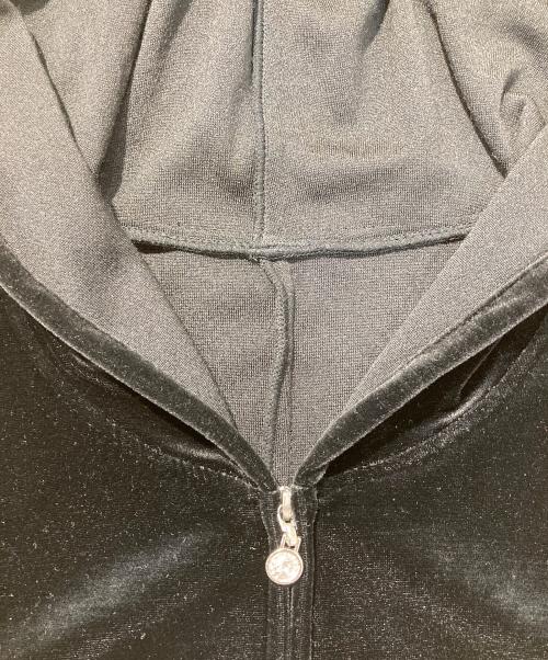 Rene basic（ルネベーシック）Rene basic (ルネベーシック) フーディベロアコート ブラック サイズ:36の古着・服飾アイテム