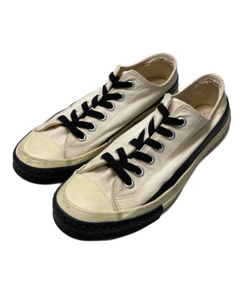 UNDERCOVER（アンダーカバー）UNDERCOVER (アンダーカバー) レザー切替スニーカー ホワイト サイズ:xsの古着・服飾アイテム