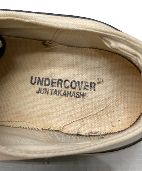 UNDERCOVER（アンダーカバー）UNDERCOVER (アンダーカバー) レザー切替スニーカー ホワイト サイズ:xsの古着・服飾アイテム