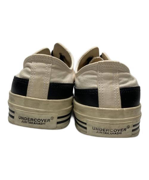 UNDERCOVER（アンダーカバー）UNDERCOVER (アンダーカバー) レザー切替スニーカー ホワイト サイズ:xsの古着・服飾アイテム