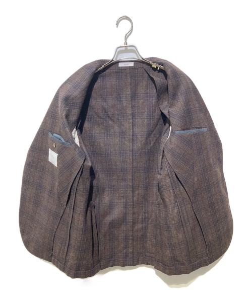 BOGLIOLI（ボリオリ）BOGLIOLI (ボリオリ) DOVER カシミア混テーラードジャケット ブラウン サイズ:48の古着・服飾アイテム