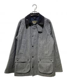 Barbour（バブアー）の古着「ストライプ ビデイルSLウールトジャケット」｜グレー