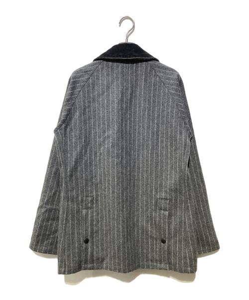 Barbour（バブアー）Barbour (バブアー) ストライプ ビデイルSLウールトジャケット グレー サイズ:36の古着・服飾アイテム