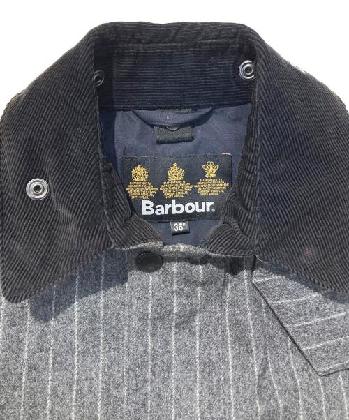 Barbour（バブアー）Barbour (バブアー) ストライプ ビデイルSLウールトジャケット グレー サイズ:36の古着・服飾アイテム