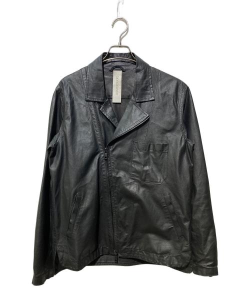 GIORGIO BRATO（ジョルジョブラッド）GIORGIO BRATO (ジョルジョブラッド) レザージャケット ブラック サイズ:SIZE48の古着・服飾アイテム