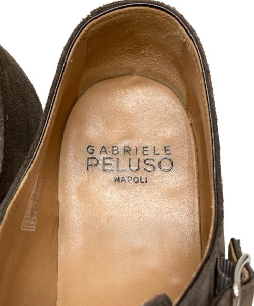 GABRIELE PELUSO（ガブリエル ペルソ）gabriele peluso (ガブリエル ペルソ) スエードダブルモンクストラップシューズ ブラウン サイズ:39 1/2の古着・服飾アイテム