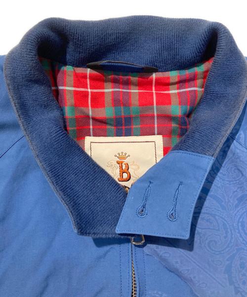 BARACUTA（バラクータ）BARACUTA (バラクータ) 裏地チェック柄ナイロンスイングトップ ブルー サイズ:38の古着・服飾アイテム