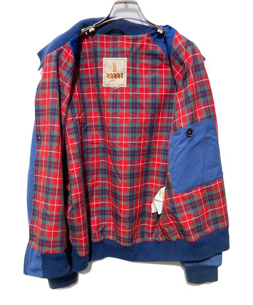 BARACUTA（バラクータ）BARACUTA (バラクータ) 裏地チェック柄ナイロンスイングトップ ブルー サイズ:38の古着・服飾アイテム