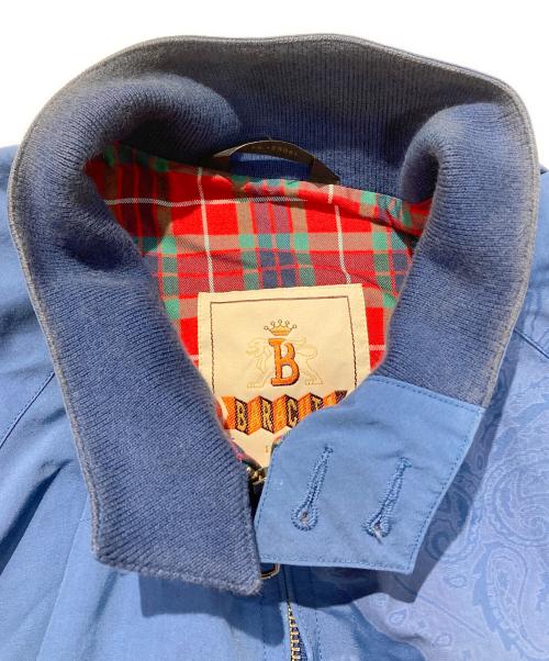 BARACUTA（バラクータ）BARACUTA (バラクータ) 裏地チェック柄ナイロンスイングトップ ブルー サイズ:38の古着・服飾アイテム