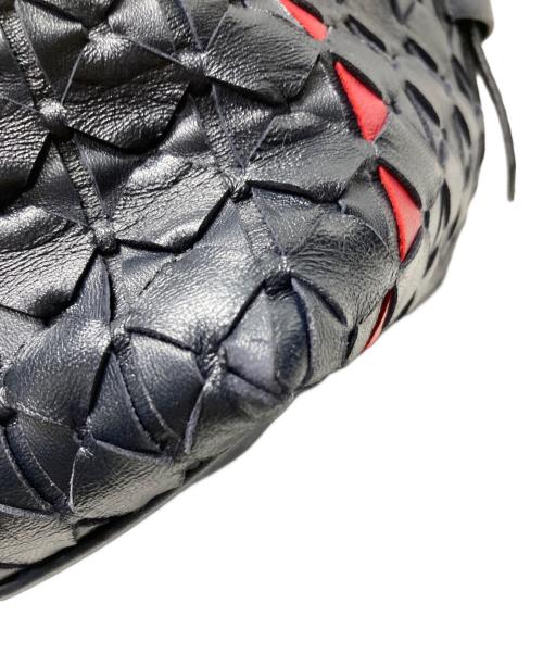 serapian（セラピアン）SERAPIAN (セラピアン) MOSAICO製トラベルバッグボストン2way ネイビーの古着・服飾アイテム