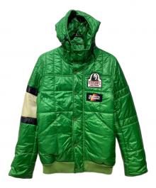 Hysteric Glamour（ヒステリックグラマー）の古着「ワッペン付き ナイロンタフタ プリマロフト ジャケット」｜グリーン