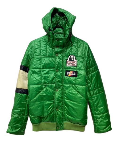Hysteric Glamour（ヒステリックグラマー）Hysteric Glamour (ヒステリックグラマー) ワッペン付き ナイロンタフタ プリマロフト ジャケット グリーン サイズ:Mの古着・服飾アイテム