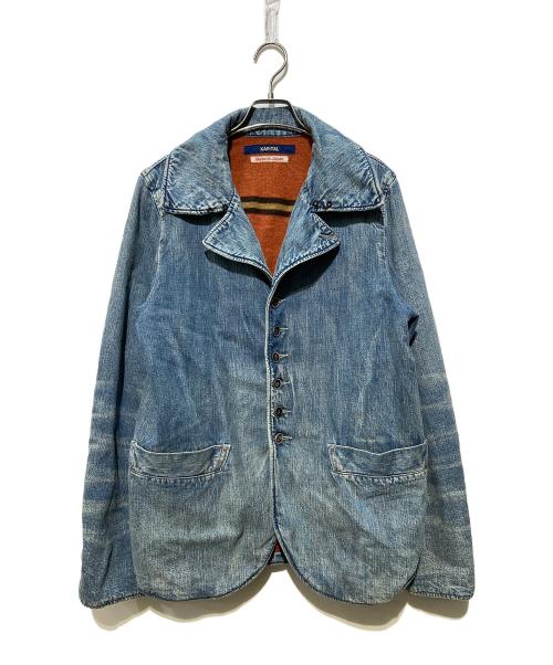 KAPITAL（キャピタル）KAPITAL (キャピタル) 裏地ブランケットデニムジャケット インディゴ サイズ:SIZE 2の古着・服飾アイテム