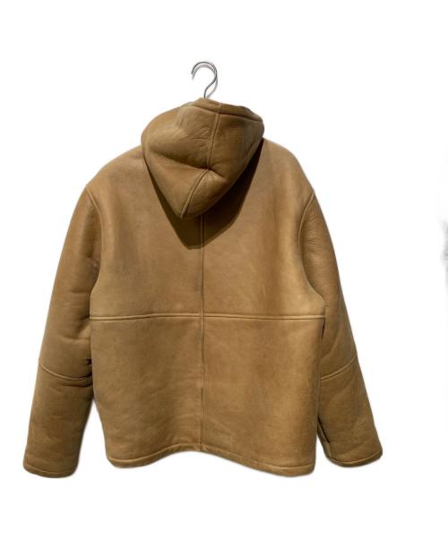 stussy（ステューシー）stussy (ステューシー) Shearling Hooded Jaket ベージュ サイズ:Mの古着・服飾アイテム