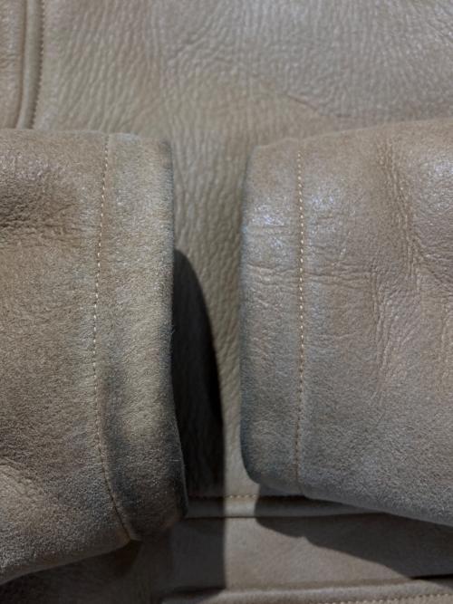 stussy（ステューシー）stussy (ステューシー) Shearling Hooded Jaket ベージュ サイズ:Mの古着・服飾アイテム