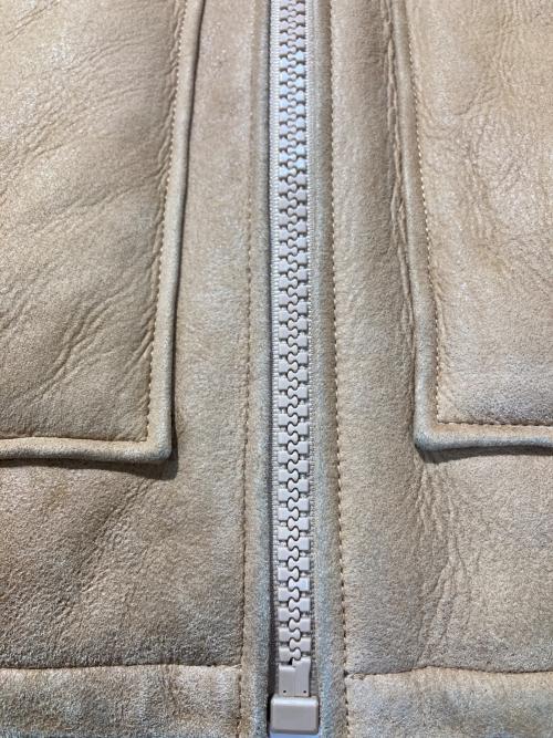 stussy（ステューシー）stussy (ステューシー) Shearling Hooded Jaket ベージュ サイズ:Mの古着・服飾アイテム