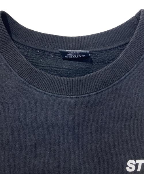 stussy（ステューシー）stussy (ステューシー) クルーネックスウェット ブラック サイズ:Mの古着・服飾アイテム