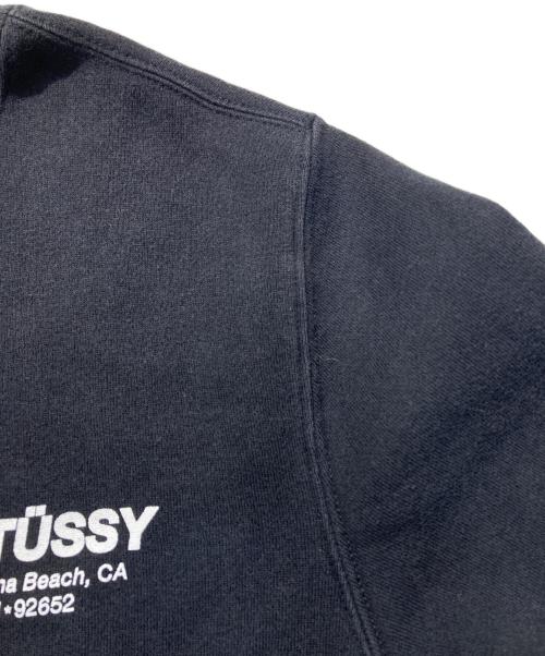 stussy（ステューシー）stussy (ステューシー) クルーネックスウェット ブラック サイズ:Mの古着・服飾アイテム