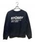 stussy (ステューシー) クルーネックスウェット ブラック サイズ:M：4000円