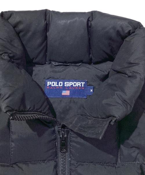 POLO SPORT（ポロスポーツ）POLO SPORT (ポロスポーツ) ダウンベスト ブラック サイズ:Mの古着・服飾アイテム