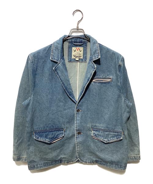 karaku（カラク）karaku (カラク) デニムテーラードジャケット インディゴ サイズ:Mの古着・服飾アイテム