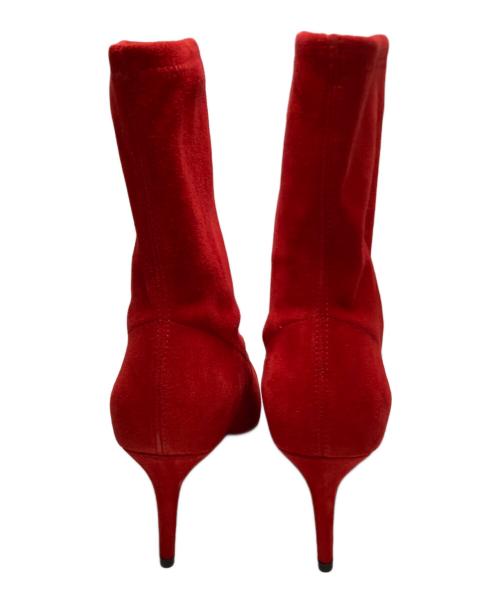 STUART WEITZMAN（スチュアートワイツマン）STUART WEITZMAN (スチュアートワイツマン) スエードストレッチブーディー レッド サイズ:36 1/2の古着・服飾アイテム