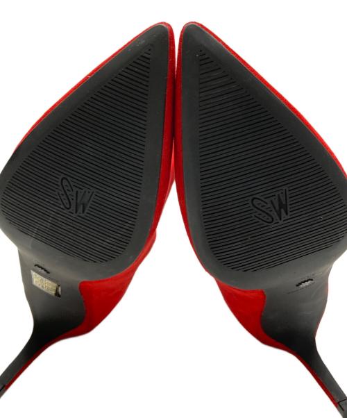 STUART WEITZMAN（スチュアートワイツマン）STUART WEITZMAN (スチュアートワイツマン) スエードストレッチブーディー レッド サイズ:36 1/2の古着・服飾アイテム